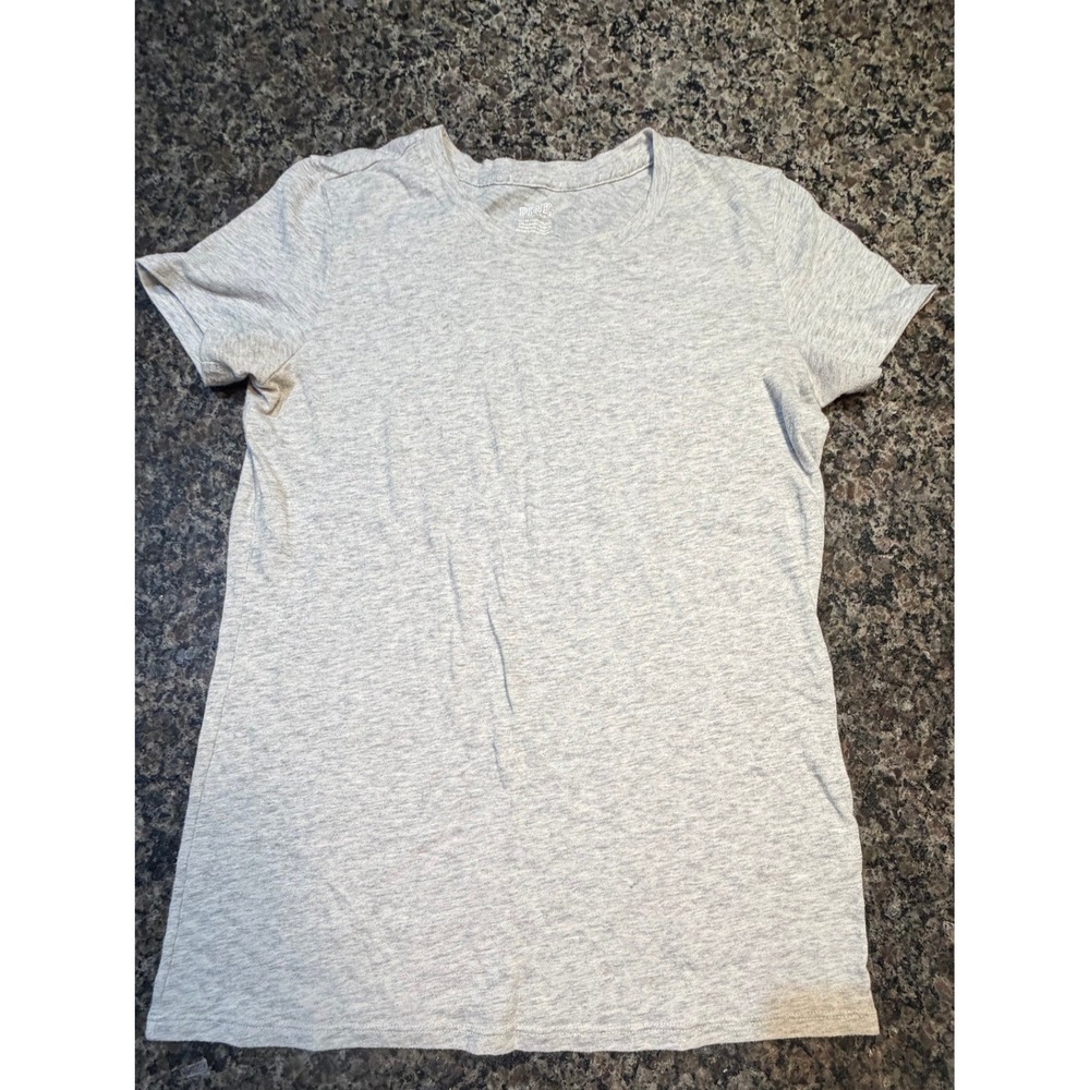 Pink Victoria's Secret Women's Heather Grey Short Sleeve Crew Neck T-Shirt XS
